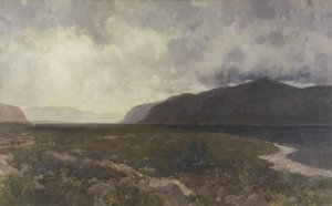 Loch Maree z Grudie Bridge, kolem roku 1905 (olej na plátně) od William Matthew Hale