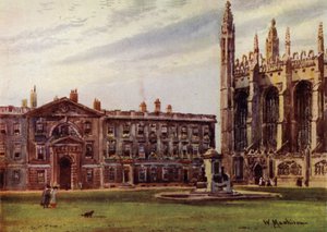 Kaple Kings College a budovy Fellows od William Matthison