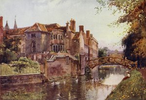 Queens College od řeky od William Matthison
