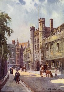 Brána Christs College ze St Andrews Street od William Matthison