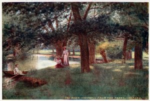 Řeka Cherwell, z parků, Oxford od William Matthison