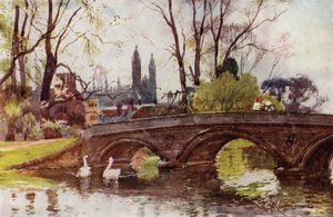 Trinity Bridge, v dálce kaple Kings College