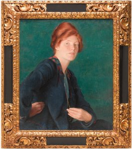 Žena s červenými vlasy od William McGregor Paxton