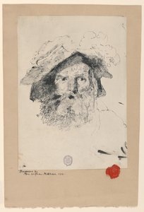 Hlava vousatého muže od William Merritt Chase