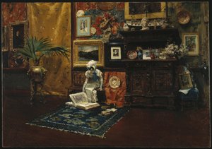 Interiér ateliéru od William Merritt Chase