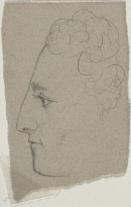 Profilová skica od William Michael Harnett