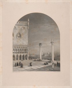 Benátky - Piazzetta od William Miller
