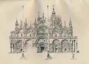 Fasáda sv. Marka, konec 19.-začátek 20. století, 1925.