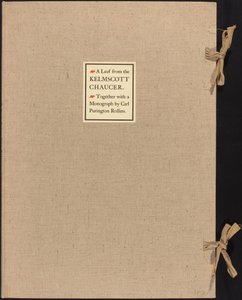 List od Kelmscott Chaucer od William Morris