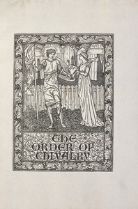 Ilustrace Williama Morrise pro "rytířský řád". od William Morris