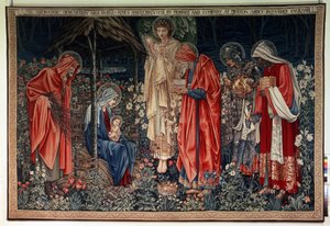 Klanění tří králů. Tapiserie z dílny Williama Morrise (1834-1896) od William Morris