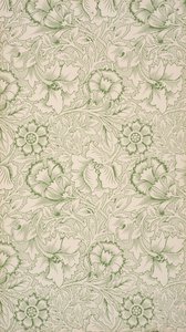 Růžová a Poppy. Tapeta, 1881. od William Morris