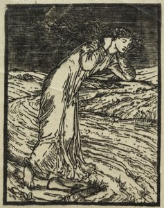 Psyché vrhající se do řeky od William Morris