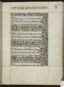Rubaiyat Omara Chajjáma od William Morris