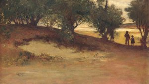 Sand Bank with Willows, Magnolia, 1877.