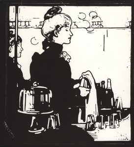Barmanka (jakýkoli bar) od William Nicholson