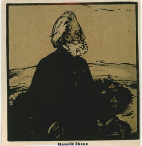 Henrik Ibsen (chromolitho) od William Nicholson