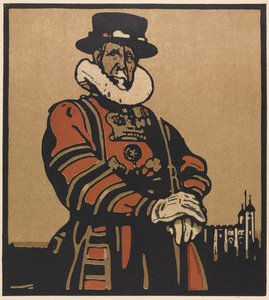 Londýn Typy: Beefeater od William Nicholson