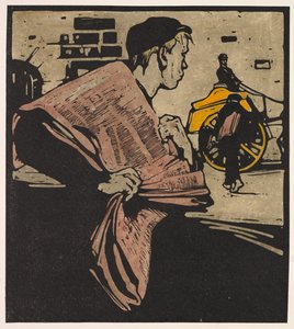 Londýn Typy: News-boy od William Nicholson