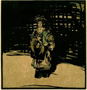 Sada Yacco, kolem roku 1902 (chromolitho) od William Nicholson
