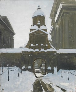 Brána cti pod sněhem od William Nicholson