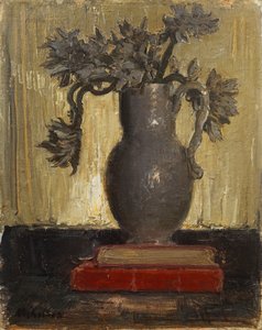 Šedý džbán, cca 1941-42 (olej na plátně) od William Nicholson