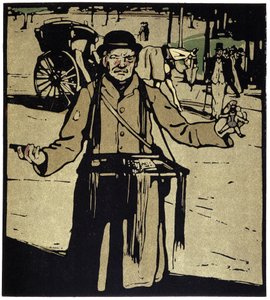 Toy Merchant, London – in “” Types of London””, William Nicholson (1872-1949), ed Floury od William Nicholson