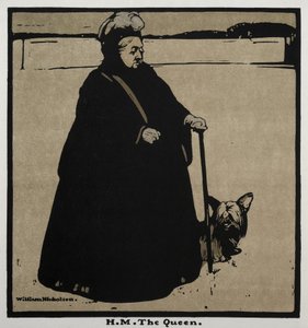 Dvanáct portrétů: H. M. královna od William Nicholson