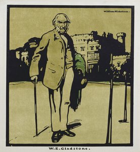 MY. Gladstone, z „Dvanáct portrétů“, které poprvé vydal William Heinemann od William Nicholson