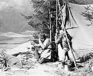 Life of the Trapper in Canada, foto Nottman, circa 1890.