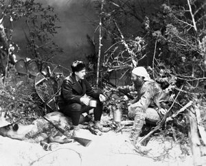 Life of the Trapper in Canada, foto Nottman, circa 1890. od William Notman