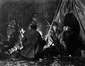 Life of the Trapper in Canada, foto Nottman, circa 1890. od William Notman