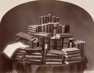 Zátiší s knihami, 1870-80s. od William Notman.