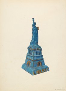 Banka: Socha svobody, c. 1940.