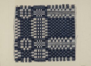 Blue and White Homespun, c. 1937.