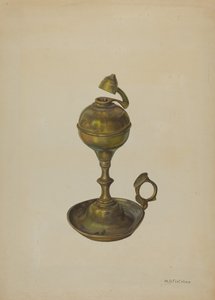 Mosazná lampa, c. 1939.