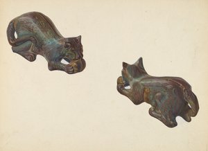 Banka na mince pro kočky a míčky, c. 1939. od William O. Fletcher