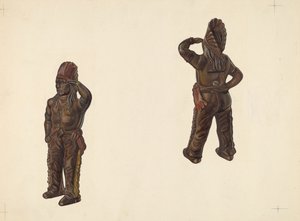 Indian Chief Coin Bank, c. 1938. od William O. Fletcher
