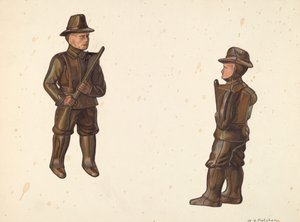 Voják v Khaki Coin Bank, c. 1938. od William O. Fletcher