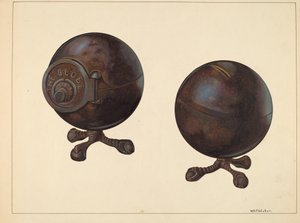 The Globe Coin Bank, c. 1938.