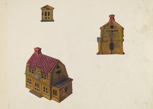 Taškovou střechou House Bank, c. 1939. od William O. Fletcher