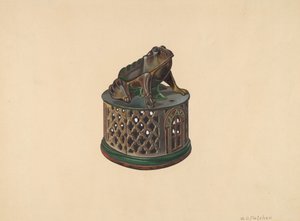 Toy Bank: Frog, c. 1938.