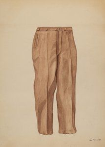 Kalhoty, c. 1937.