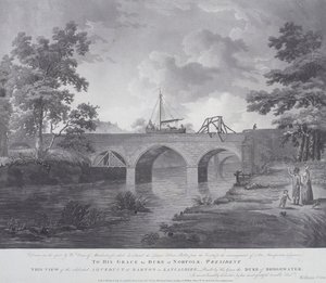 Akvadukt v Barton, poblíž Manchesteru, 1793 od William Orme