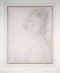 Portrét paní Honeové (tužka a akvarel na papíře) od William Orpen