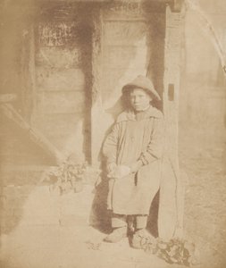 Chlapec loupající tuřín, c. 1854 (foto) od William P Sherlock