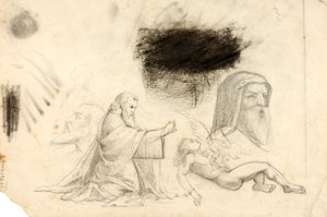 (Studie - Vila Borghese, 2 postavy atd.) od William Page