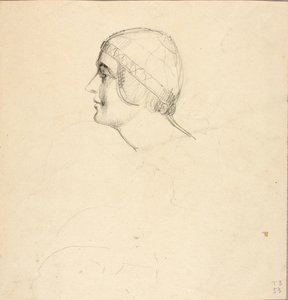 Profil ideální hlavy ženy od William Page