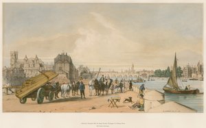 Lambeth a Westminster z Milbank od William Parrott
