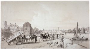 Millbank, Westminster, Londýn, 1841 od William Parrott